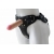 Черный пояс-трусики с двумя насадками Soft-Dolli - 16,5 и 10,5 см. - LOVETOY (А-Полимер) - купить с доставкой в Ногинске