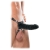 Чёрный полый страпон 7  Silicone Hollow Strap-On - 18 см. - Pipedream - купить с доставкой в Ногинске