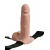 Телесный перезаряжаемый вибрострапон 7  Hollow Rechargeable Strap-on with Balls - 20,3 см. - Pipedream - купить с доставкой в Ногинске
