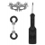 Черный игровой набор Introductory Bondage Kit №4 - Shots Media BV - купить с доставкой в Ногинске