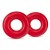 Набор из 2 красных эрекционных колец DONUT RINGS OVERSIZED - Blush Novelties - в Ногинске купить с доставкой