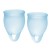 Набор голубых менструальных чаш Feel confident Menstrual Cup - Satisfyer - купить с доставкой в Ногинске