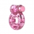 Розовое эрекционное виброкольцо Pink Bear - Baile - в Ногинске купить с доставкой