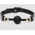 Черный кляп-шар Bound to You Faux Leather Ball Gag - Fifty Shades of Grey - купить с доставкой в Ногинске