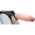 Телесный реалистичный фаллоимитатор на черных трусиках Real Big Strap-On - 34,5 см. - LOVETOY (А-Полимер) - купить с доставкой в Ногинске