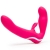 Ярко-розовый безремневой страпон Rechargeable Vibrating Strapless Strap-On - Happy Rabbit - купить с доставкой в Ногинске