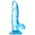 Голубой реалистичный фаллоимитатор Indy - 15,8 см. - A-toys
