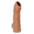 Телесная насадка с пупырышками и открытой головкой Nude Sleeve M - 12 см. - KOKOS - в Ногинске купить с доставкой