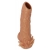 Телесная насадка с усиками и открытой головкой Nude Sleeve M - 12 см. - KOKOS - в Ногинске купить с доставкой