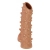 Телесная насадка с шипами и открытой головкой Nude Sleeve L - 14 см. - KOKOS - в Ногинске купить с доставкой