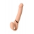 Телесный безремневой вибрострапон Vibrating Bendable Strap-On L - Strap-on-me - купить с доставкой в Ногинске