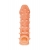 Телесная закрытая насадка с пупырышками Cock Sleeve Size M - 15,6 см. - KOKOS - в Ногинске купить с доставкой