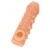 Телесная закрытая насадка с пучками шишечек Cock Sleeve Size M - 15,6 см. - KOKOS - в Ногинске купить с доставкой