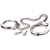 Металлические наручники Metal Leg Cuffs - Pipedream - купить с доставкой в Ногинске