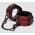 Красно-черные наручники Reversible Faux Leather Wrist Cuffs - Fifty Shades of Grey - купить с доставкой в Ногинске