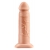 Телесный реалистичный фаллоимитатор с полостью Silicone Hollow Extension - 20 см. - Pipedream - купить с доставкой в Ногинске