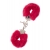 Металлические наручники с красной меховой опушкой METAL HANDCUFF WITH PLUSH RED - Dream Toys - купить с доставкой в Ногинске