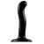 Черный фаллоимитатор-насадка Strap-On-Me P G spot Dildo size S - 16,4 см. - Strap-on-me - купить с доставкой в Ногинске