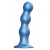 Голубая насадка Strap-On-Me Dildo Plug Balls size L - Strap-on-me - купить с доставкой в Ногинске