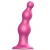 Розовая насадка Strap-On-Me Dildo Plug Beads size L - Strap-on-me - купить с доставкой в Ногинске