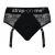 Черные трусики для насадок Diva Lingerie Harness - size L - Strap-on-me - купить с доставкой в Ногинске
