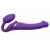 Фиолетовый безремневой вибрострапон Silicone Bendable Strap-On - size M - Strap-on-me - купить с доставкой в Ногинске
