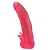 Розовая насадка для страпона с клиторальными лепестками - 18,5 см. - LOVETOY (А-Полимер) - купить с доставкой в Ногинске