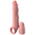 Телесная насадка-удлинитель 2 Inch Silicone X-tension with Strap - 20,3 см. - Pipedream - в Ногинске купить с доставкой