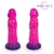 Розовый рельефный фантазийный фаллоимитатор - 20 см. - Bior toys - купить с доставкой в Ногинске