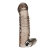 Дымчатая насадка на пенис с вибрацией  Vibrating Penis Enhancing Sleeve Extension - 13,3 см. - BlueLine - в Ногинске купить с доставкой
