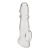 Прозрачная насадка для пениса Girthy Penis Enhancing Sleeve Extension - 17,1 см. - BlueLine - в Ногинске купить с доставкой