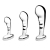 Набор из 3 стальных стимуляторов простаты Stainless Steel P-spot Training Set - b-Vibe - в Ногинске купить с доставкой