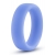 Голубое люминесцентное кольцо Silicone Glo Cock Ring - Blush Novelties - в Ногинске купить с доставкой