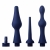 Набор из 3 универсальных насадок для анального душа Universal 3 Piece Silicone Enema Attachment Set - XR Brands - купить с доставкой в Ногинске