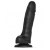 Черный фаллоимитатор Sliding Skin Realistic Dildo XL с подвижной кожей - 19 см. - Strap-on-me