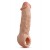 Телесная насадка-удлинитель Intrepid 9.25 Inch Realistic Penis Extender Sleeve - 23,5 см. - Blush Novelties - в Ногинске купить с доставкой