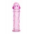 Гладкая розовая насадка с усиками под головкой - 12,5 см. - Toyfa Basic - в Ногинске купить с доставкой