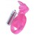 Розовая вибронасадка со стимулятор клитора   Язычок - Toyfa Basic - в Ногинске купить с доставкой