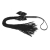 Чёрная плётка Lilly Whip Bijoux - Bijoux Indiscrets - купить с доставкой в Ногинске