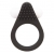 Чёрное эрекционное кольцо LIT-UP SILICONE STIMU RING 1 BLACK - Dream Toys - в Ногинске купить с доставкой