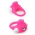 Розовое эрекционное кольцо с щеточкой LIT-UP SILICONE STIMU RING 5 - Dream Toys - в Ногинске купить с доставкой