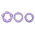 Набор из 3 фиолетовых эрекционных колец Stay Hard Beaded Cockrings - Blush Novelties - в Ногинске купить с доставкой