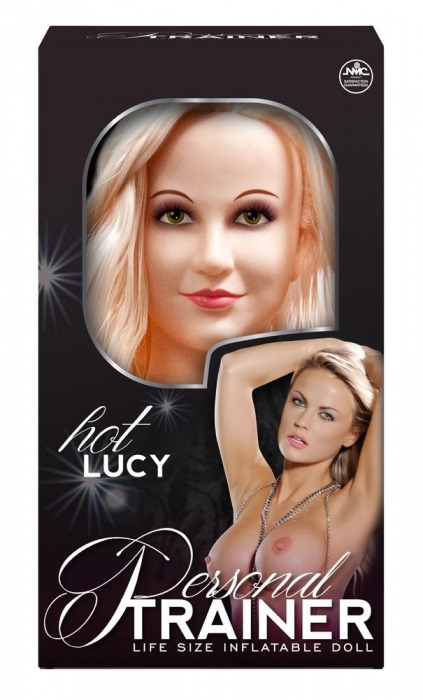 Надувная кукла с вибрацией и 2 любовными отверстиями Hot Lucy Lifesize Love Doll - NMC - в Ногинске купить с доставкой