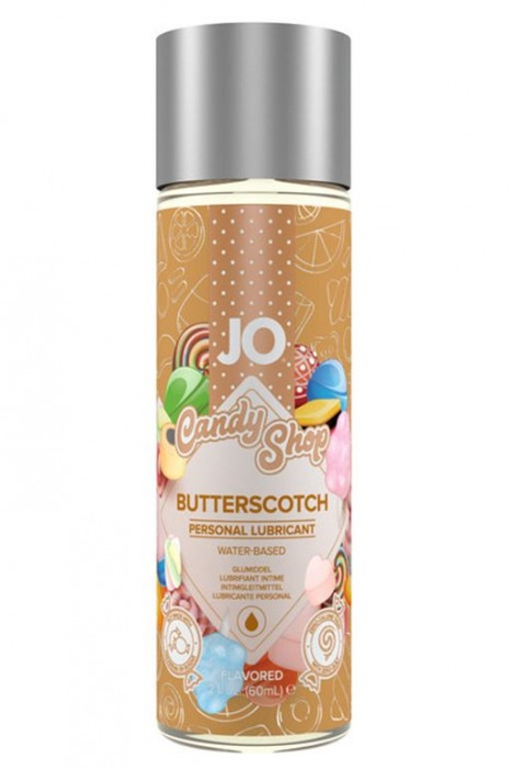 Смазка на водной основе Candy Shop Butterscotch с ароматом ирисок - 60 мл. - System JO - купить с доставкой в Ногинске