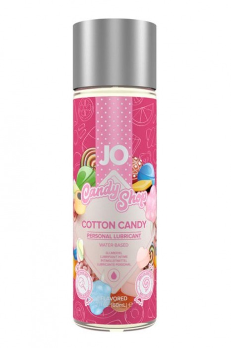 Смазка на водной основе Candy Shop Cotton Candy с ароматом сладкой ваты - 60 мл. - System JO - купить с доставкой в Ногинске