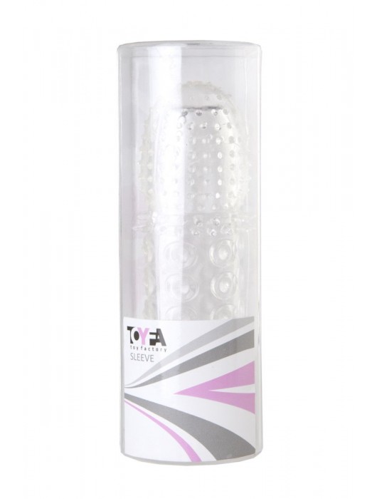 Прозрачная закрытая гелевая насадка - 13,5 см. - Toyfa Basic - в Ногинске купить с доставкой