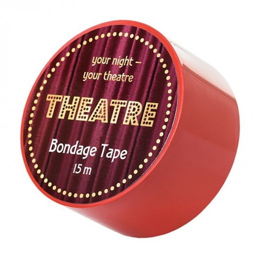 Красный бондажный скотч TOYFA Theatre - 15 м. - ToyFa - купить с доставкой в Ногинске