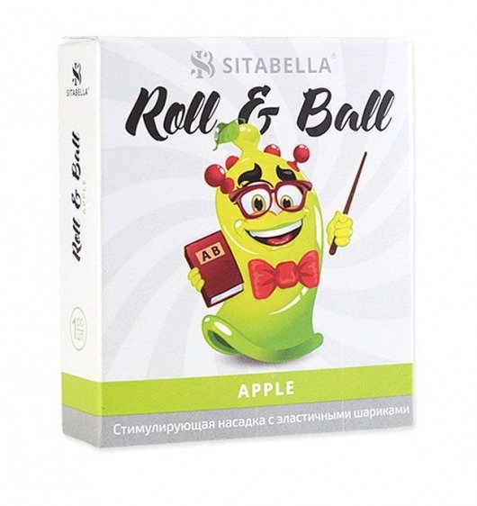 Стимулирующий презерватив-насадка Roll   Ball Apple - Sitabella - купить с доставкой в Ногинске