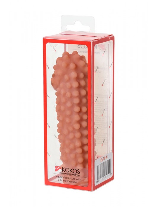 Телесная насадка на фаллос с бугорками KOKOS Extreme Sleeve 10 - 15,8 см. - KOKOS - в Ногинске купить с доставкой