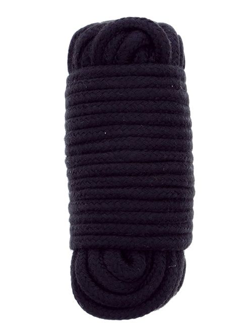 Черная веревка для связывания BONDX LOVE ROPE - 10 м. - Dream Toys - купить с доставкой в Ногинске
